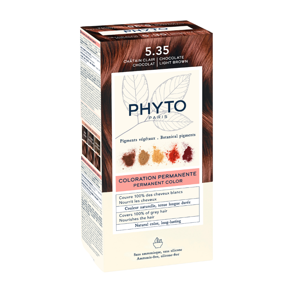 Vopsea permanenta pentru par PhyroColor, Nuanta 5.35 Chocolate Light Brown, Phyto