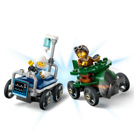 Pachet de curse Avion vs. pat de spital, 60459, + 5 ani, Lego 678302