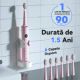 Periuta de dinti electrica pentru adulti+ 6 capete de rezerva J40, Roz, JTF 721866