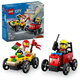 Pachet de curse Furgoneta de pizza vs. camion de pompieri, 60458, + 5 ani, Lego 678344