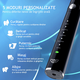 Periuta de dinti electrica + 6 capete de rezerva si cutie de calatorii P200, Negru, JTF 678385