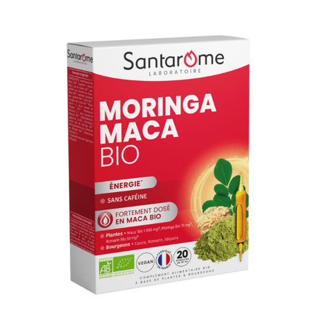 Moringa Maca Bio, 20 fiole x 10 ml, Santarome