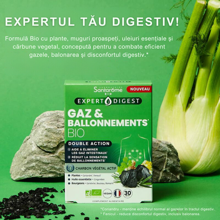 Gaz & Balonare Bio, 30 capsule, Santarome 678438