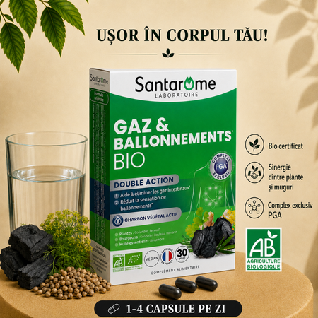 Gaz & Balonare Bio, 30 capsule, Santarome 806055