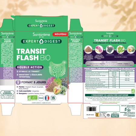 Tranzit Flash Bio, 15 comprimate, Santarome 806066