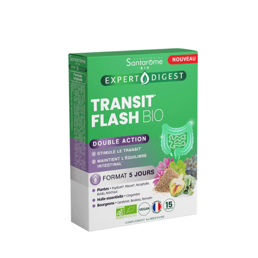 Tranzit Flash Bio, 15 comprimate, Santarome