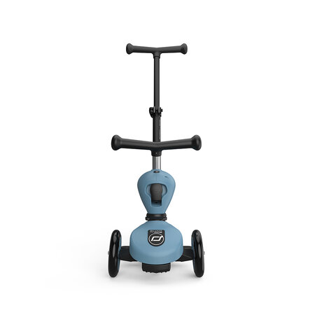 Trotineta 3 in 1 cu sezut pentru copii Highwaykick 1 Push and Go, Steel, 1-5 ani, Scoot and Ride 678510
