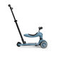 Trotineta 3 in 1 cu sezut pentru copii Highwaykick 1 Push and Go, Steel, 1-5 ani, Scoot and Ride 678514