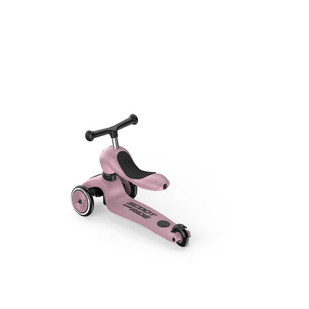 Trotineta 3 in 1 cu sezut pentru copii Highwaykick 1 Push and Go, Wildberry, 1-5ani, Scoot and Ride 678545
