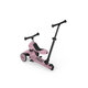 Trotineta 3 in 1 cu sezut pentru copii Highwaykick 1 Push and Go, Wildberry, 1-5ani, Scoot and Ride 678547