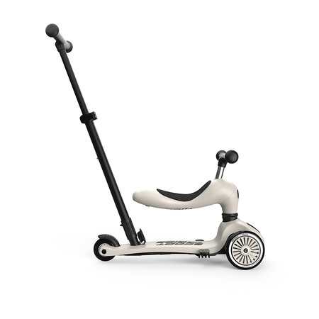 Trotineta 3 in 1 cu sezut pentru copii Highwaykick 1 Push and Go, Ash, 1-5 ani, Scoot and Ride 678562