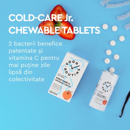 Cold-Care Jr For Kids, 20 tablete masticabile, Good Routine 763380