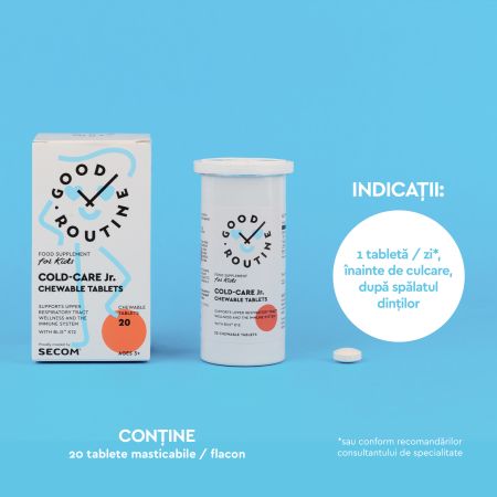 Cold-Care Jr For Kids, 20 tablete masticabile, Good Routine 763384