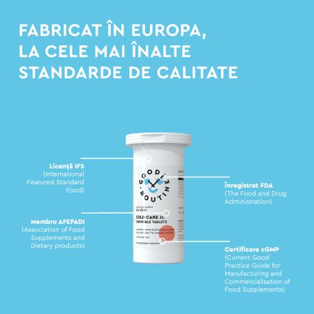 Cold-Care Jr For Kids, 20 tablete masticabile, Good Routine 763385