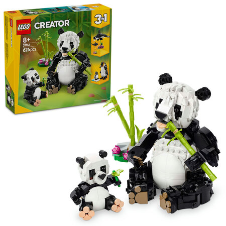 Animale salbatice: familia de ursi panda Creator, 31165, + 8 ani, Lego 678637