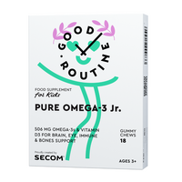 Pure Omega-3 Jr For Kids, 18 jeleuri, Good Routine
