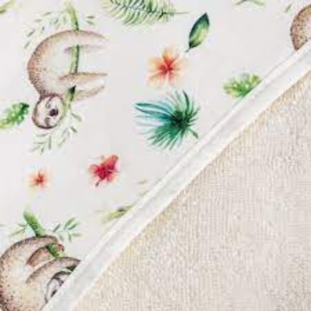 Prosop Baie cu Gluga pentru Copii, 100x100cm, Printed line lazy, Ceba Baby 678949