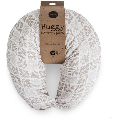 Perna de alaptat Multifunctionala Huggy, Leaves, Ceba Baby
