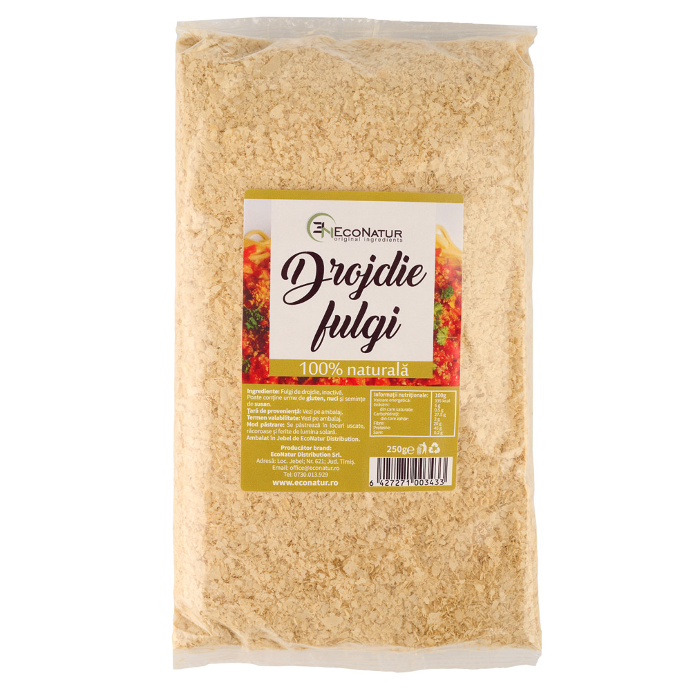 Fulgi drojdie inactiva, 250 g, Econatur