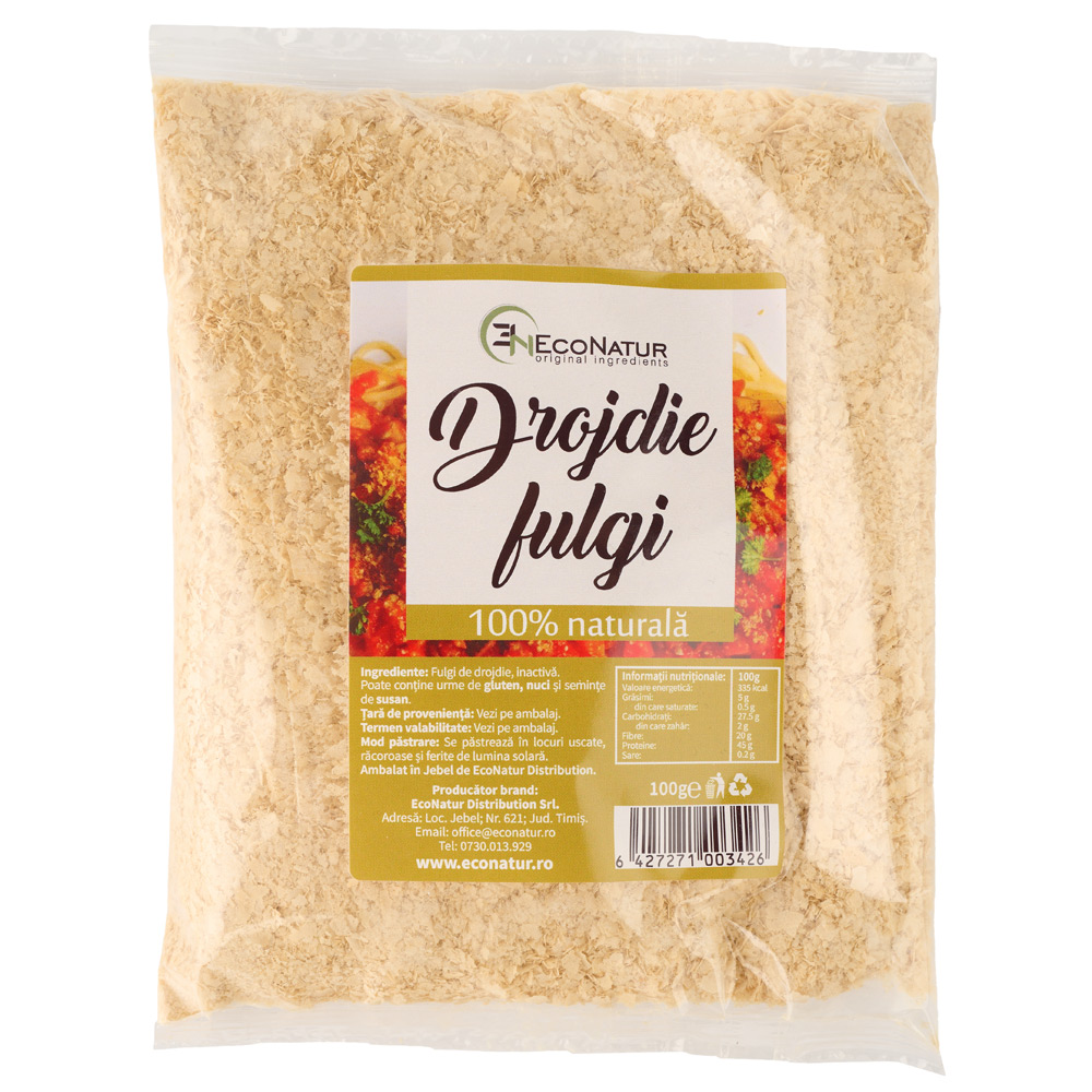 Fulgi drojdie inactiva, 100g, Econatur