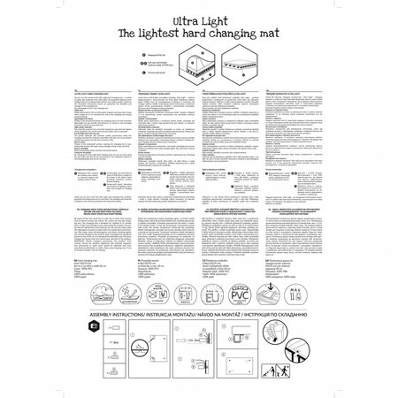 Saltea de Infasat cu Intaritura Ultra Light, 50x70 cm, Fox, Ceba Baby 679220
