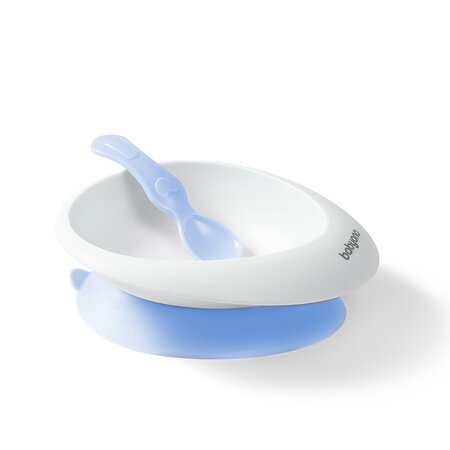 Set Castron si Lingurita, 6 luni+, Albastru, Babyono 679473