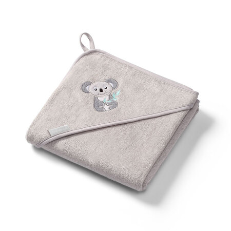 Prosop de baie din fibra de bambus, 100 x 100 cm, Gri, Babyono 679509