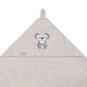 Prosop de baie din fibra de bambus, 100 x 100 cm, Gri, Babyono 679503