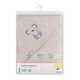 Prosop de baie din fibra de bambus, 100 x 100 cm, Gri, Babyono 679502