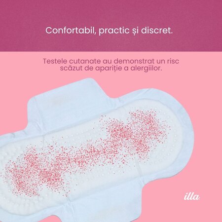 Absorbante de zi din bumbac, 14 bucati, Illa 683712