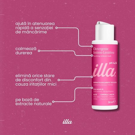 Gel intim calmant ph 4.5, 250 ml, Illa 683758