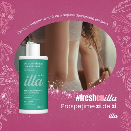 Gel intim antibacterian ph 3.5, 500 ml, Illa 683750