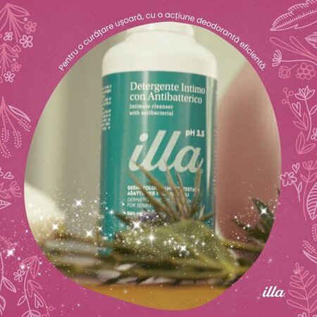 Gel intim antibacterian ph 3.5, 500 ml, Illa 683752