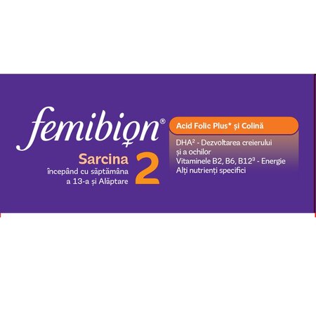 Femibion 2, 28 comprimate+28 capsule, Femibion 679737