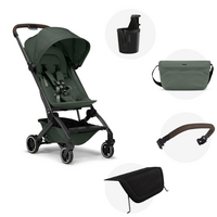 Pachet carucior pentru copii cu accesorii incluse Aer+, Forest Green, Joolz