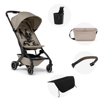 Pachet carucior pentru copii cu accesorii incluse Aer+, Sandy Taupe, Joolz