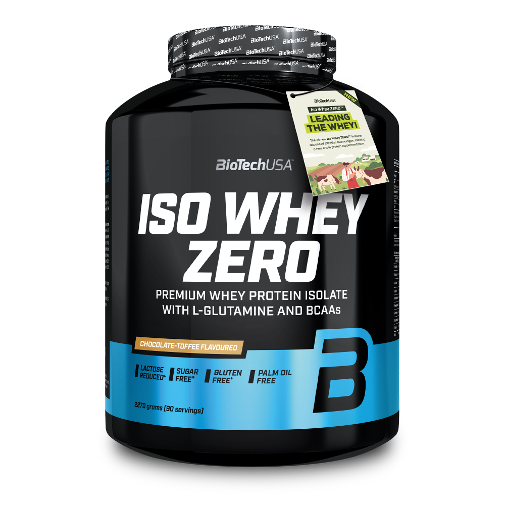 Pudra proteica Iso Whey Zero, Chocolate-Tofee, 2270 g, BioTechUSA