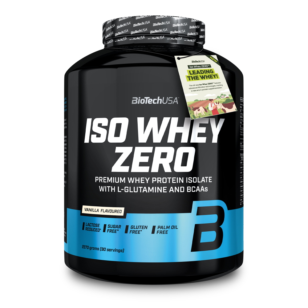 Pudra proteica Iso Whey Zero, 2270 g,Vanilla, BioTechUSA