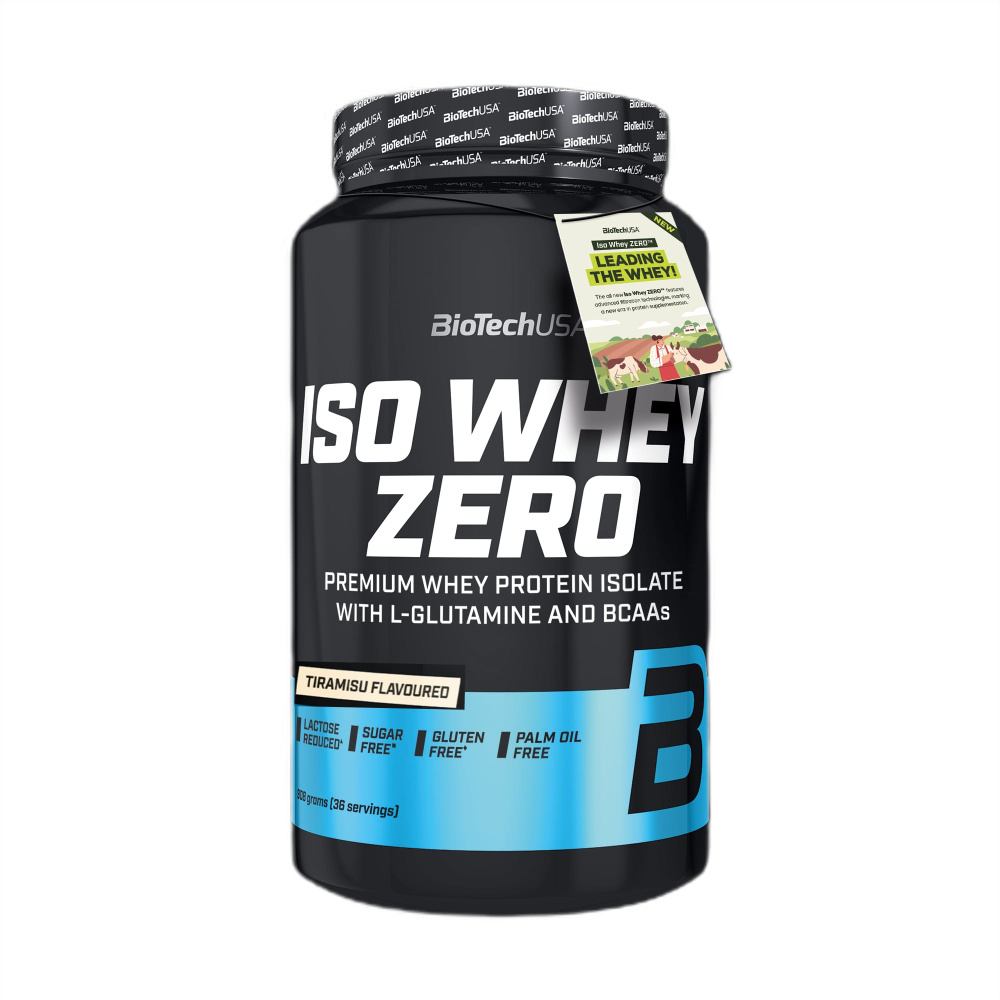 Pudra proteica Iso Whey Zero, Tiramisu, 908 g, BioTechUSA