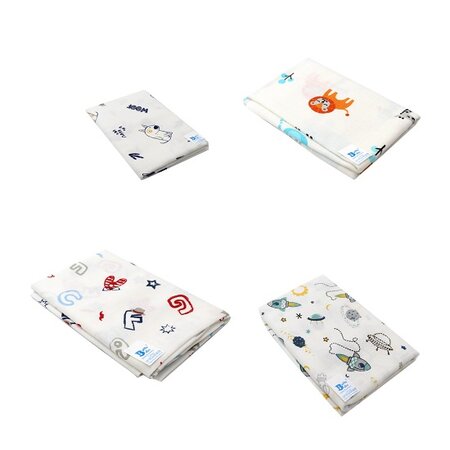 Scutec Muselina, 40x50 cm, 4 bucati, Baltic Bebe 458529