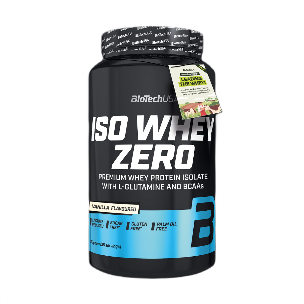 Pudra proteica Iso Whey Zero, Vanilla, 908 g, BioTechUSA