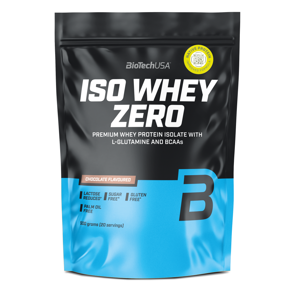 Pudra proteica Iso Whey Zero, Chocolate, 500 g, BioTechUSA