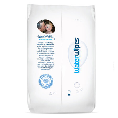 Servetele umede pentru bebelusi fara parfum, 0 luni+, 4x60 bucati, WaterWipes 712441
