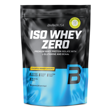 Pudra proteica Iso Whey Zero, Pineapple-Mango, 500 g, BioTechUSA