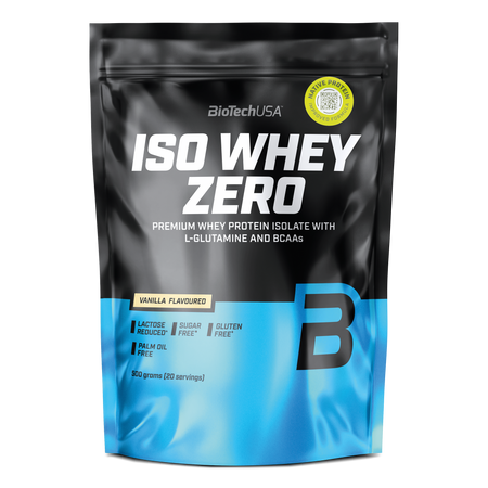 Pudra proteica Iso Whey Zero, Vanilla, 500 g, BioTechUSA