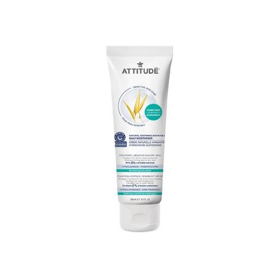 Crema calmanta pentru uz zilnic, Sensitive Natural, 240ml, Attitude 