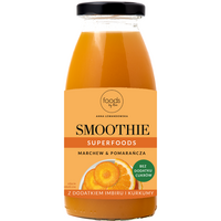 Smoothie morcov, portocala si adaos de ghimbir si turmeric, 250 ml, Foods by Ann
