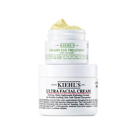 Kit Crema Hidratanta si Crema intens hidratant pentru zona ochilor Ultra Hydrating, 50 ml + 14 ml, Kiehl's