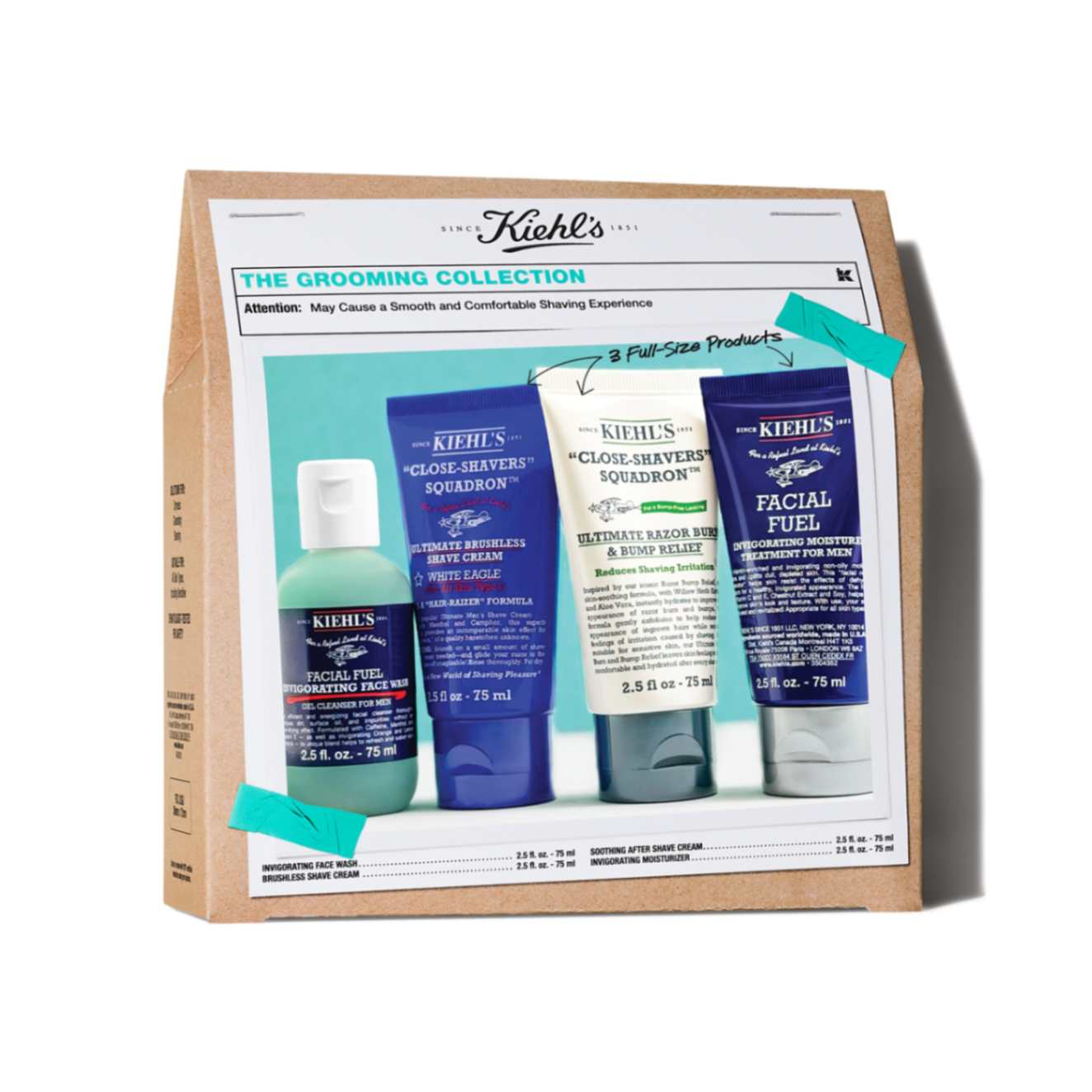 Kit esential pentru barbierit si hidratare, Kiehl's