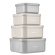 Set 4 cutii pentru pranz, Kitty Cat Grey, 1 bucata, Kikka Boo 680998
